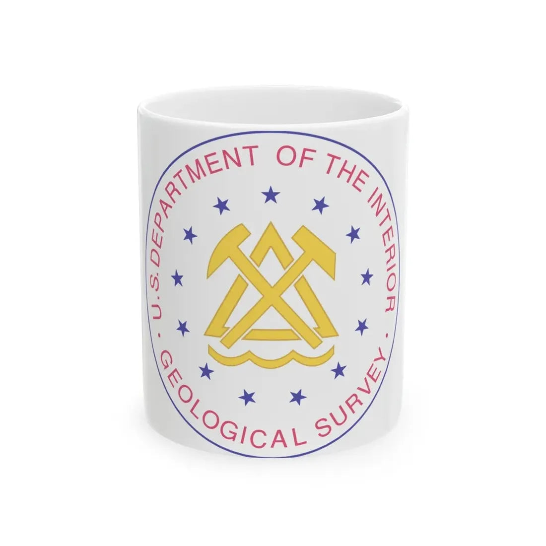 Seal of the United States Geological Survey - White Coffee Mug 11oz - Go Mug Yourself