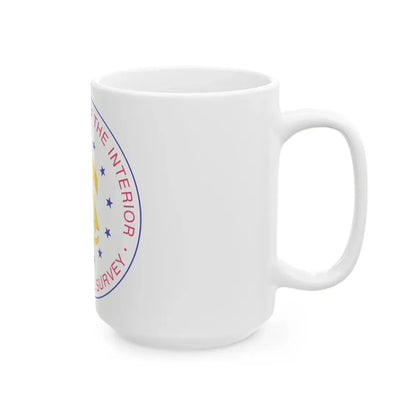 Seal of the United States Geological Survey - White Coffee Mug - Go Mug Yourself