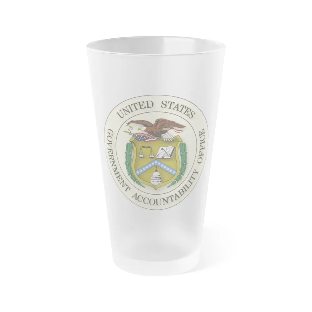 Seal of the United States Government Accountability Office - Frosted Pint Glass 16oz-16oz-Frosted-Go Mug Yourself