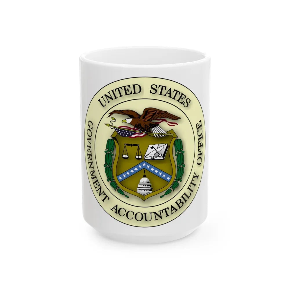 Seal of the United States Government Accountability Office - White Coffee Mug-15oz-Go Mug Yourself