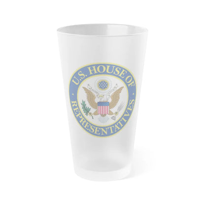 Seal of the United States House of Representatives - Frosted Pint Glass 16oz-16oz-Frosted-Go Mug Yourself