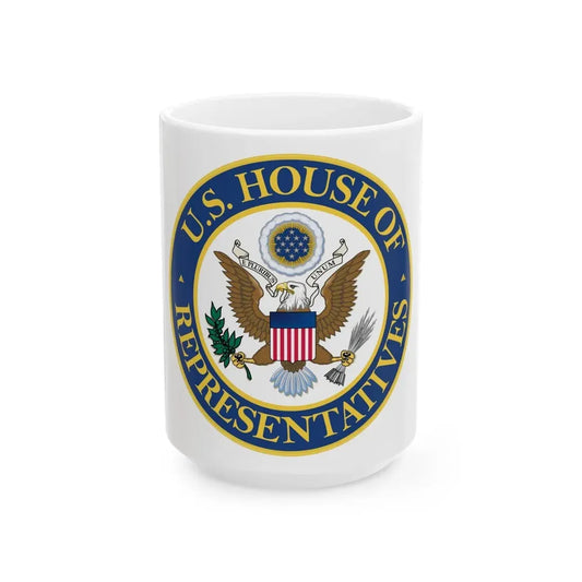 Seal of the United States House of Representatives - White Coffee Mug 15oz - Go Mug Yourself