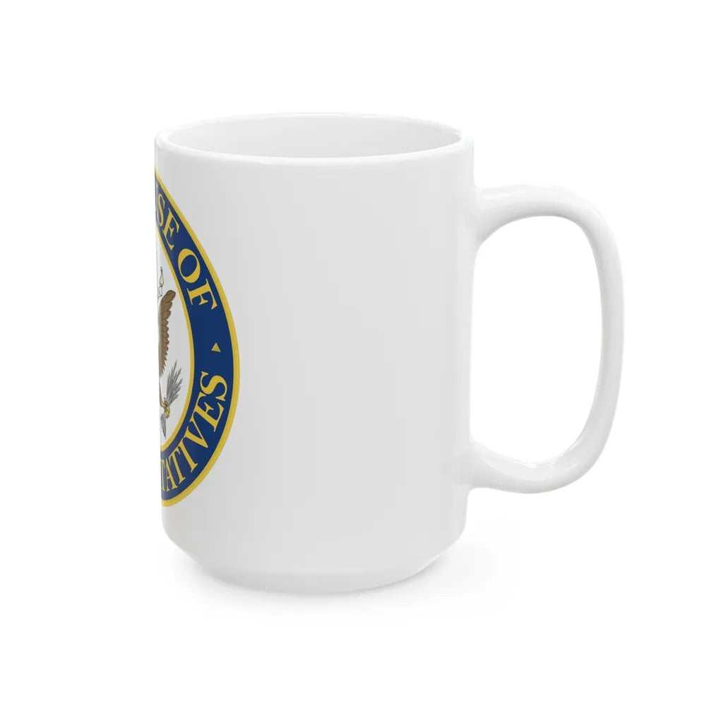 Seal of the United States House of Representatives - White Coffee Mug-Go Mug Yourself