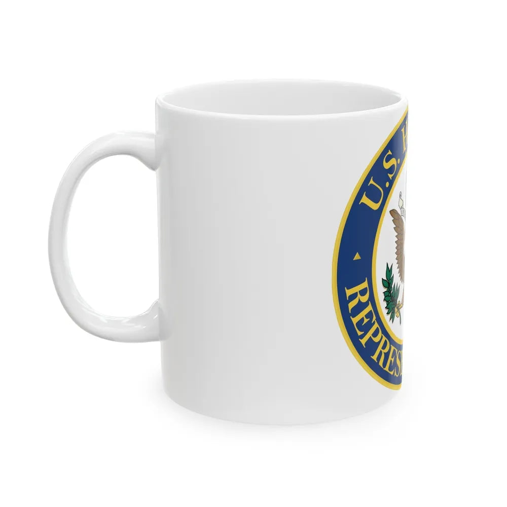 Seal of the United States House of Representatives - White Coffee Mug-Go Mug Yourself