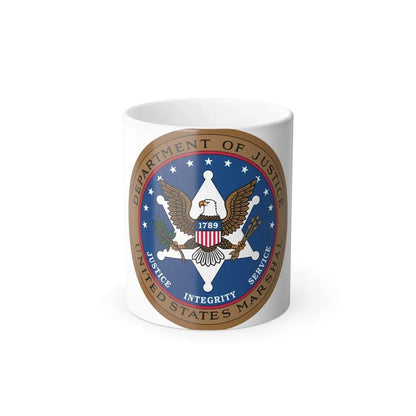 Seal of the United States Marshals Service - Color Changing Coffee Mug 11oz - Go Mug Yourself