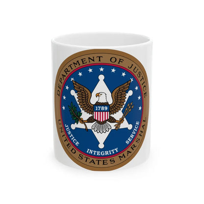 Seal of the United States Marshals Service - White Coffee Mug-11oz-Go Mug Yourself