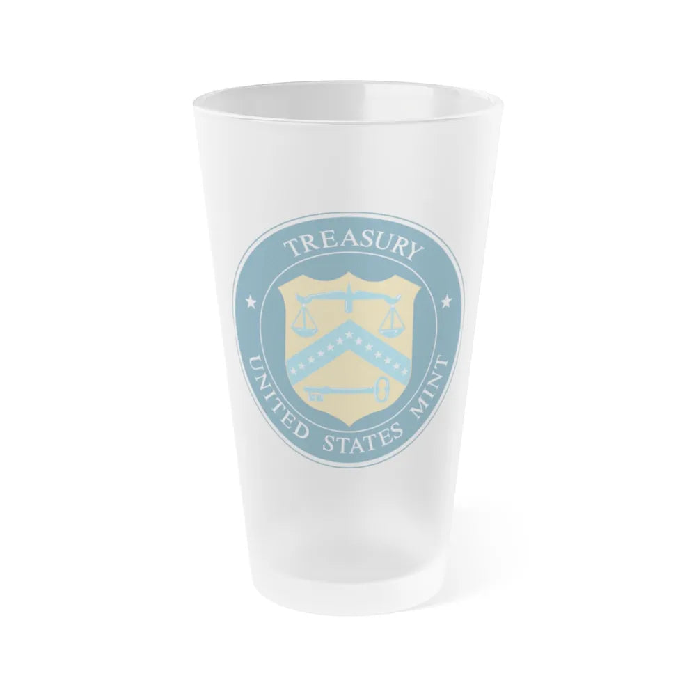 Seal of the United States Mint - Frosted Pint Glass 16oz-16oz-Frosted-Go Mug Yourself