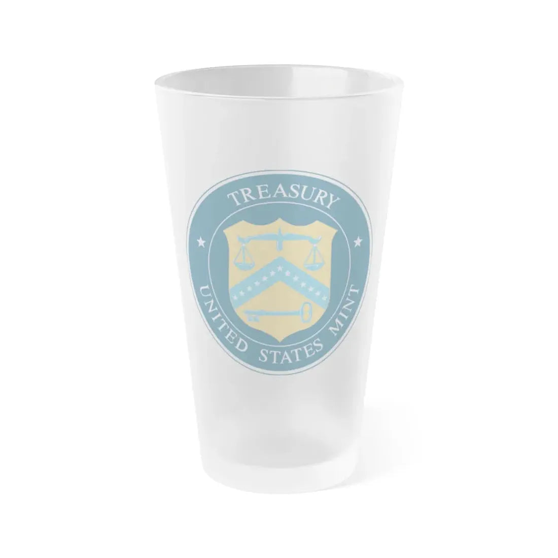 Seal of the United States Mint - Frosted Pint Glass 16oz 16oz Frosted - Go Mug Yourself