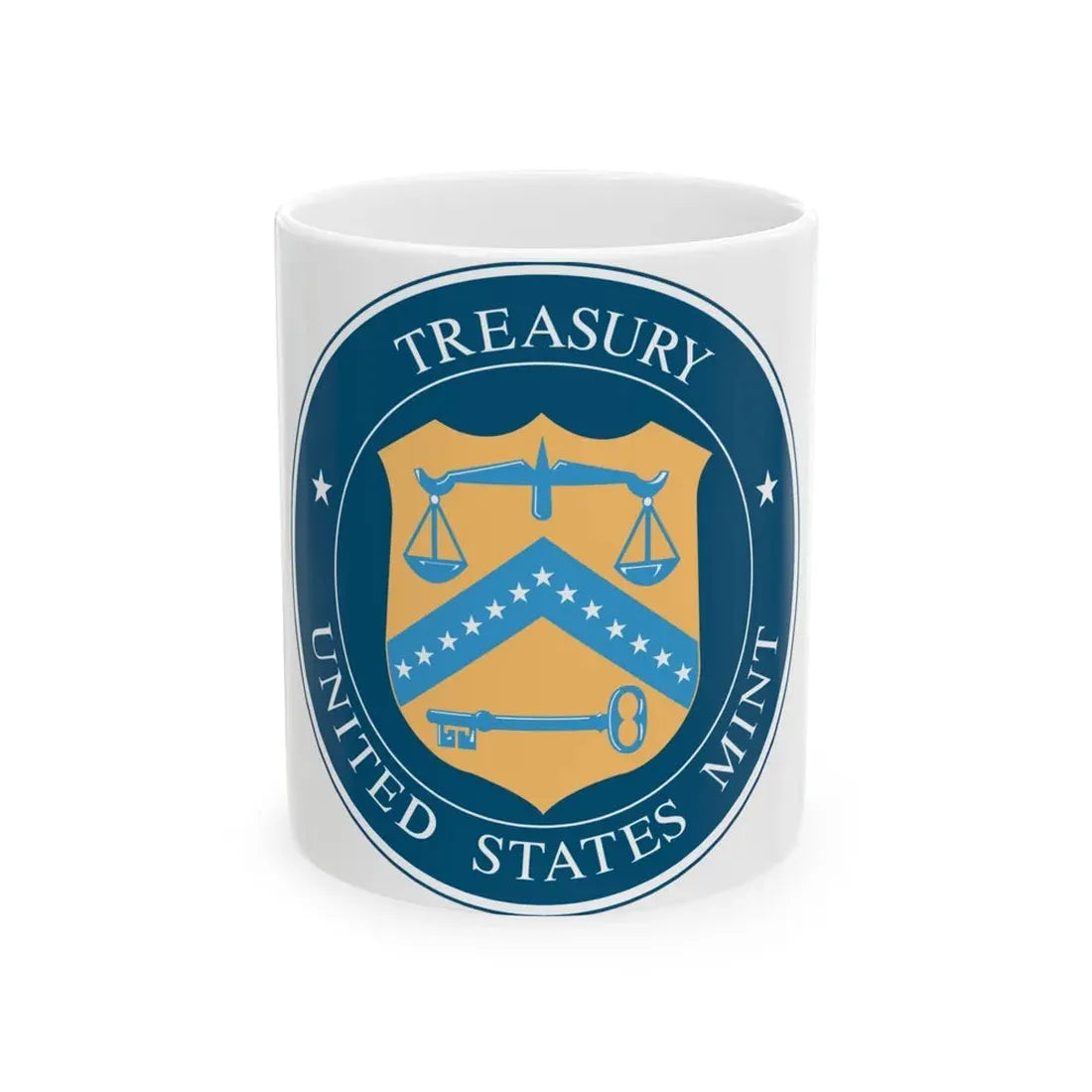 Seal of the United States Mint - White Coffee Mug 11oz - Go Mug Yourself