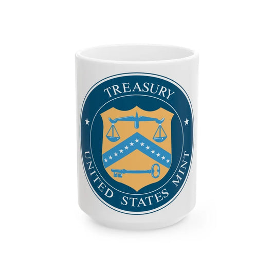 Seal of the United States Mint - White Coffee Mug-15oz-Go Mug Yourself