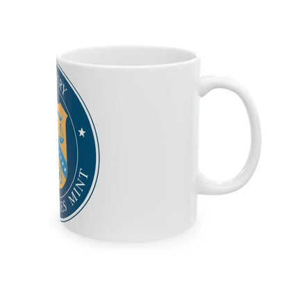 Seal of the United States Mint - White Coffee Mug-Go Mug Yourself