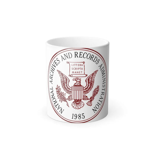 Seal of the United States National Archives and Records Administration - Color Changing Mug 11oz-11oz-Go Mug Yourself