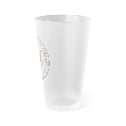 Seal of the United States National Archives and Records Administration - Frosted Pint Glass 16oz - Go Mug Yourself