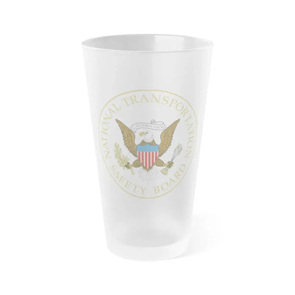 Seal of the United States National Transportation Safety Board - Frosted Pint Glass 16oz 16oz Frosted - Go Mug Yourself