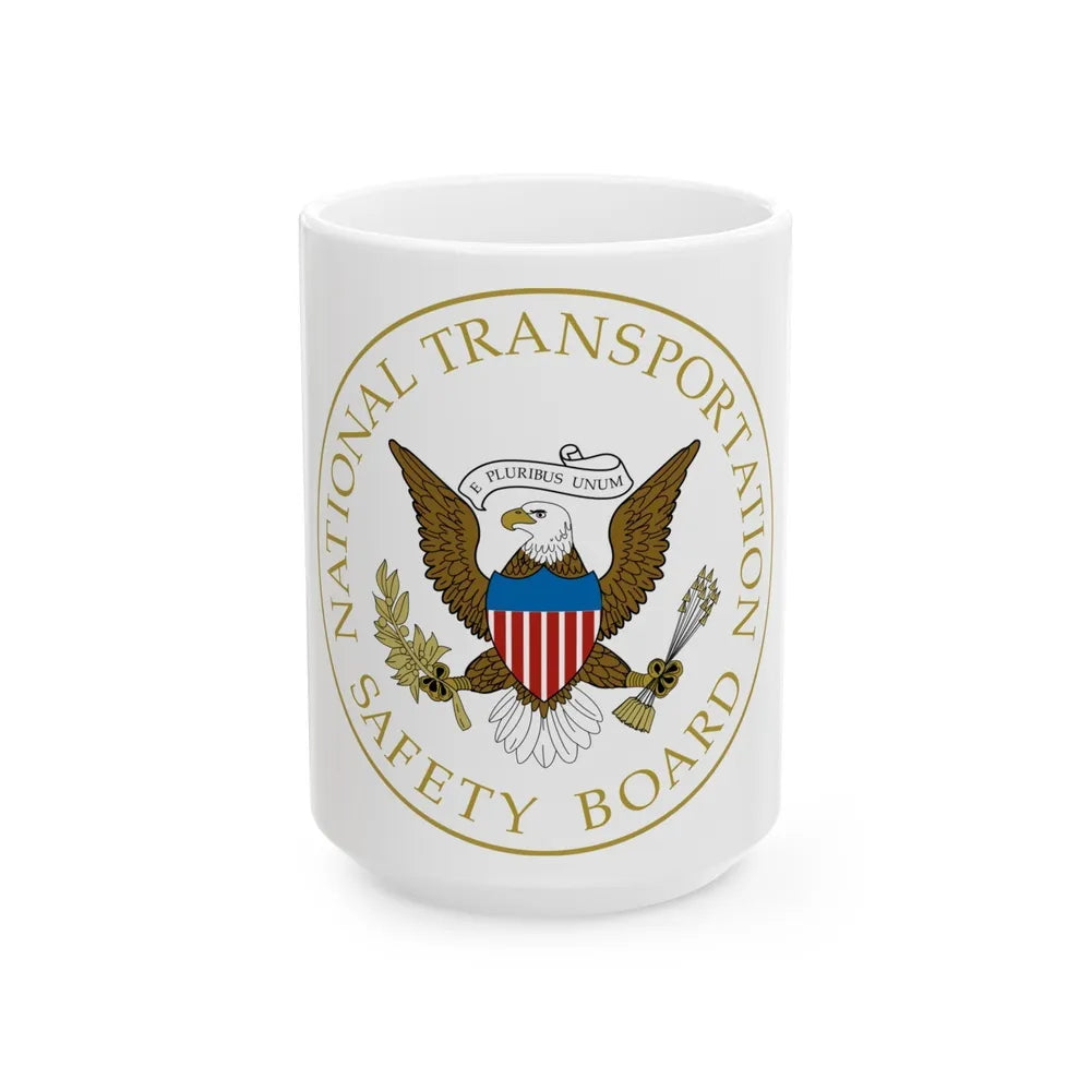 Seal of the United States National Transportation Safety Board - White Coffee Mug-15oz-Go Mug Yourself