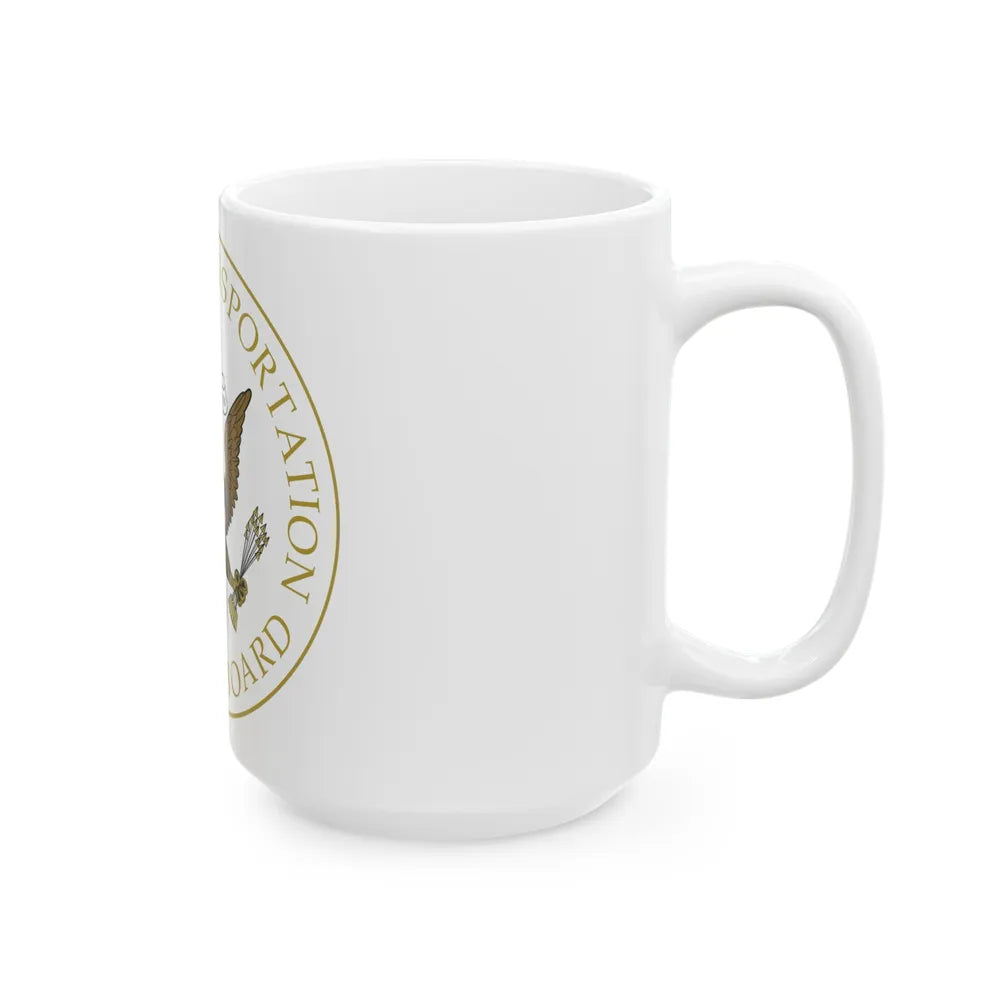 Seal of the United States National Transportation Safety Board - White Coffee Mug-Go Mug Yourself