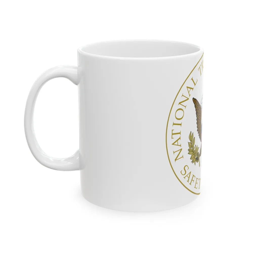 Seal of the United States National Transportation Safety Board - White Coffee Mug-Go Mug Yourself