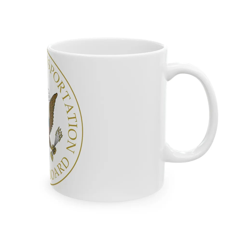 Seal of the United States National Transportation Safety Board - White Coffee Mug-Go Mug Yourself