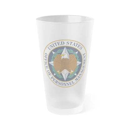 Seal of the United States Office of Personnel Management - Frosted Pint Glass 16oz 16oz Frosted - Go Mug Yourself