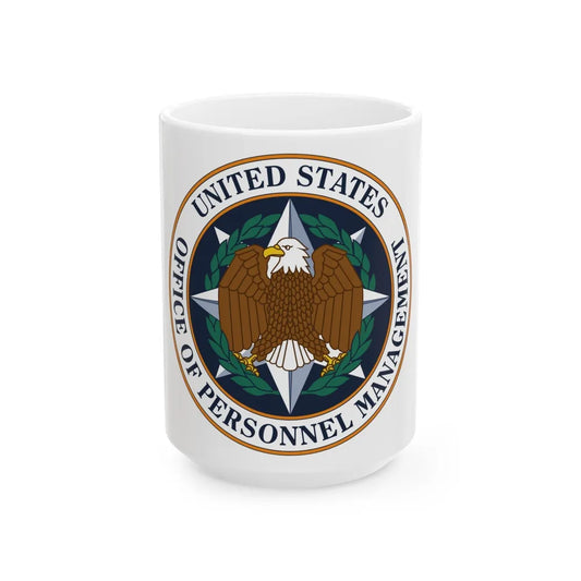 Seal of the United States Office of Personnel Management - White Coffee Mug-15oz-Go Mug Yourself