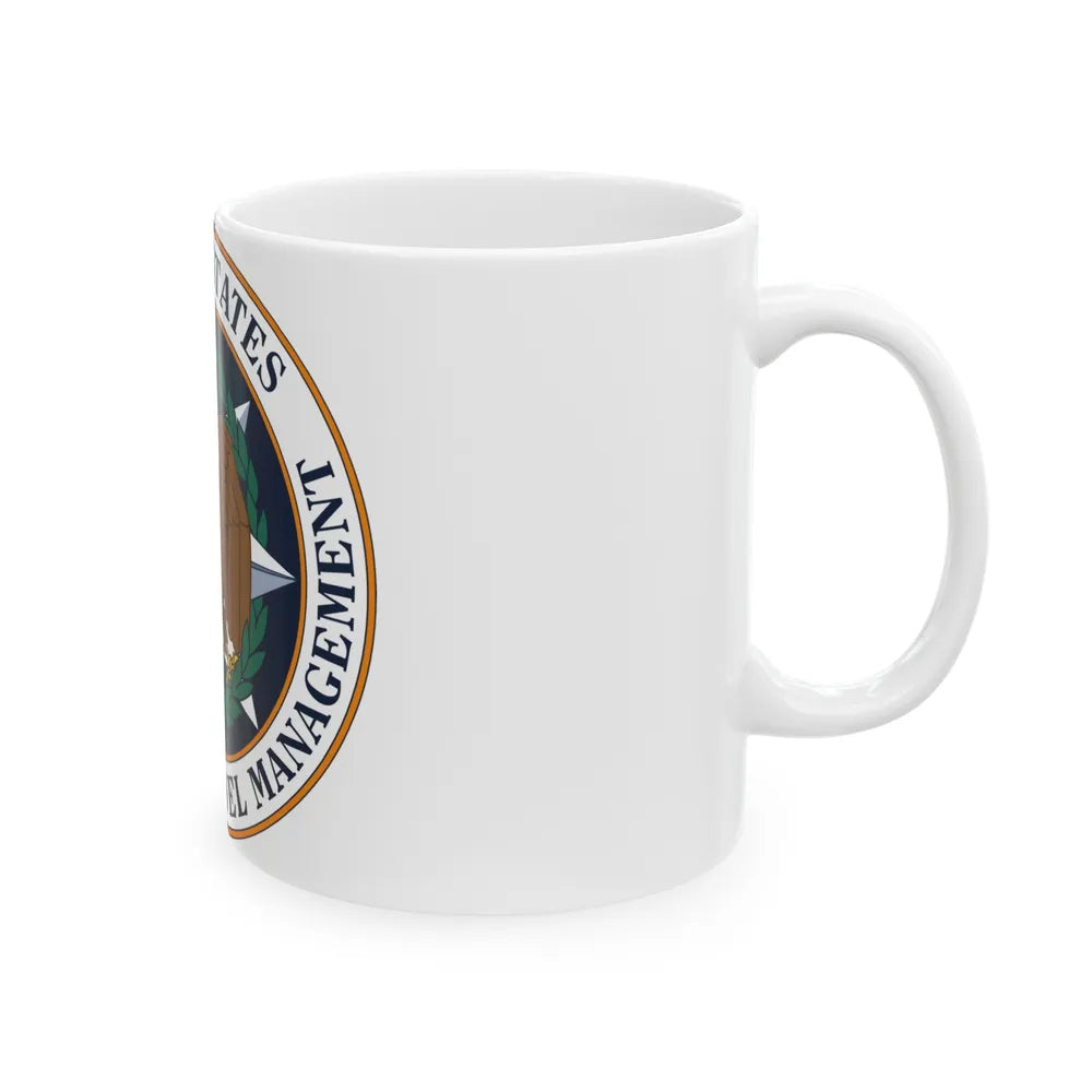 Seal of the United States Office of Personnel Management - White Coffee Mug-Go Mug Yourself