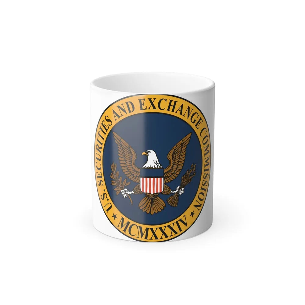 Seal of the United States Securities and Exchange Commission - Color Changing Mug 11oz-11oz-Go Mug Yourself