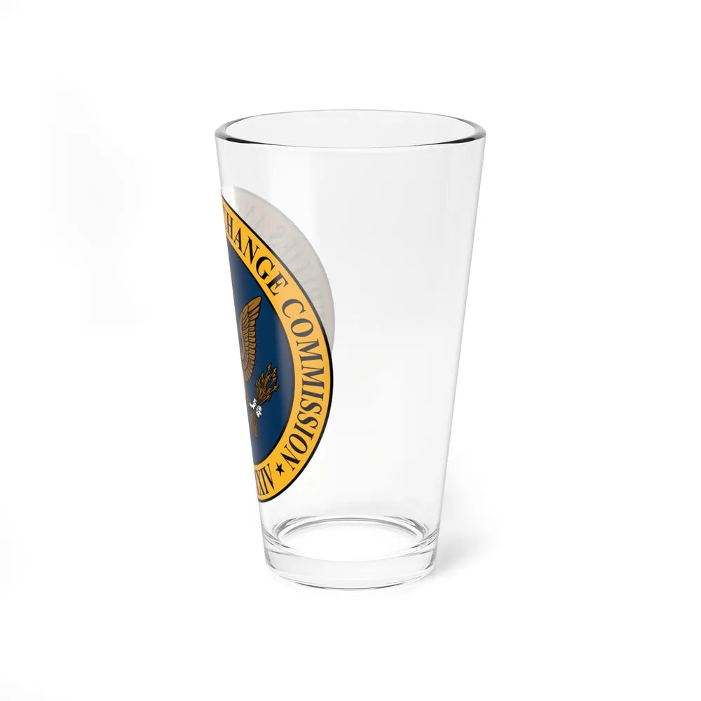 Seal of the United States Securities and Exchange Commission - Pint Glass 16oz-Go Mug Yourself