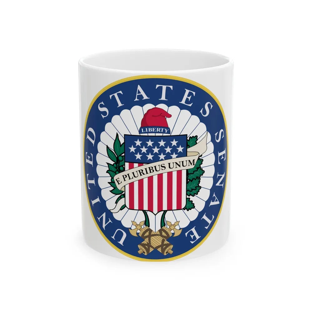 Seal of the United States Senate - White Coffee Mug-11oz-Go Mug Yourself