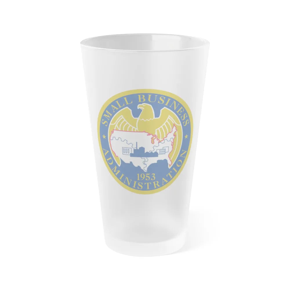 Seal of the United States Small Business Administration - Frosted Pint Glass 16oz-16oz-Frosted-Go Mug Yourself