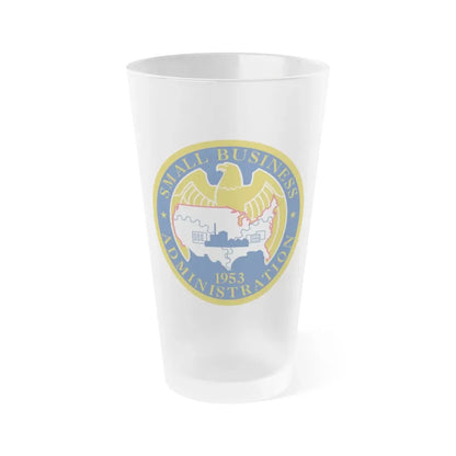 Seal of the United States Small Business Administration - Frosted Pint Glass 16oz 16oz Frosted - Go Mug Yourself