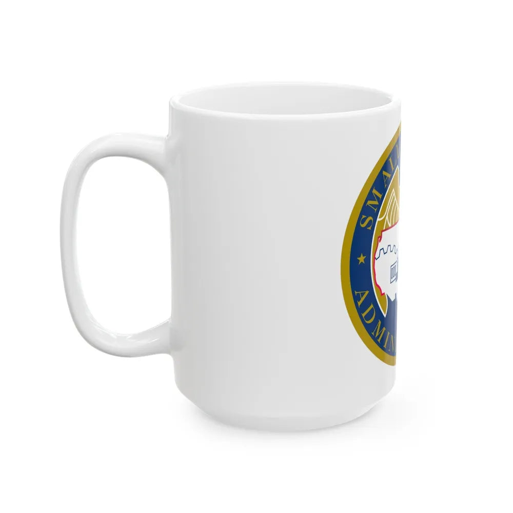 Seal of the United States Small Business Administration - White Coffee Mug-Go Mug Yourself