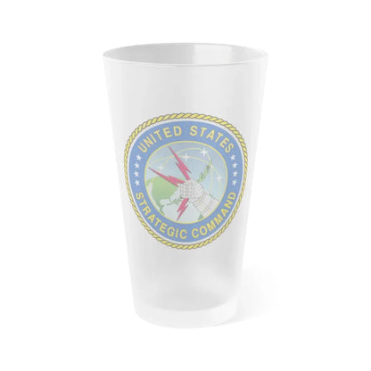 Seal of the United States Strategic Command - Frosted Pint Glass 16oz 16oz Frosted - Go Mug Yourself