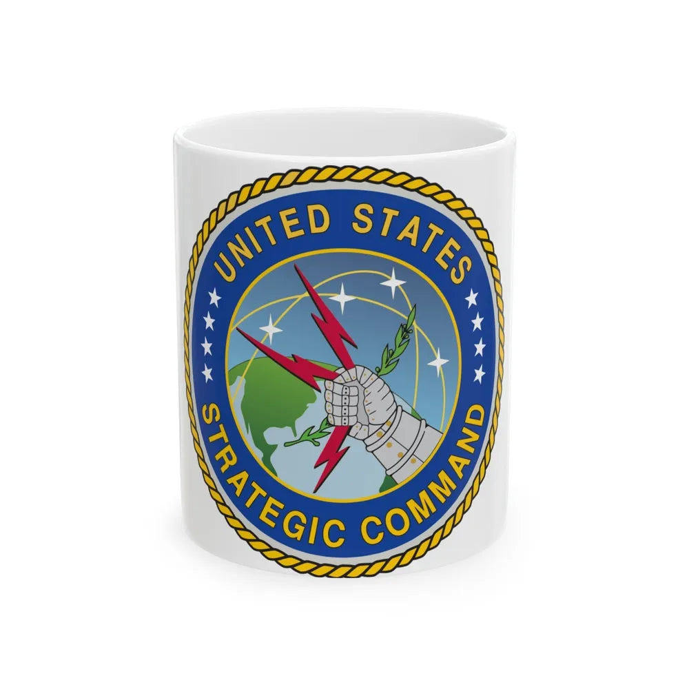 Seal of the United States Strategic Command - White Coffee Mug-11oz-Go Mug Yourself