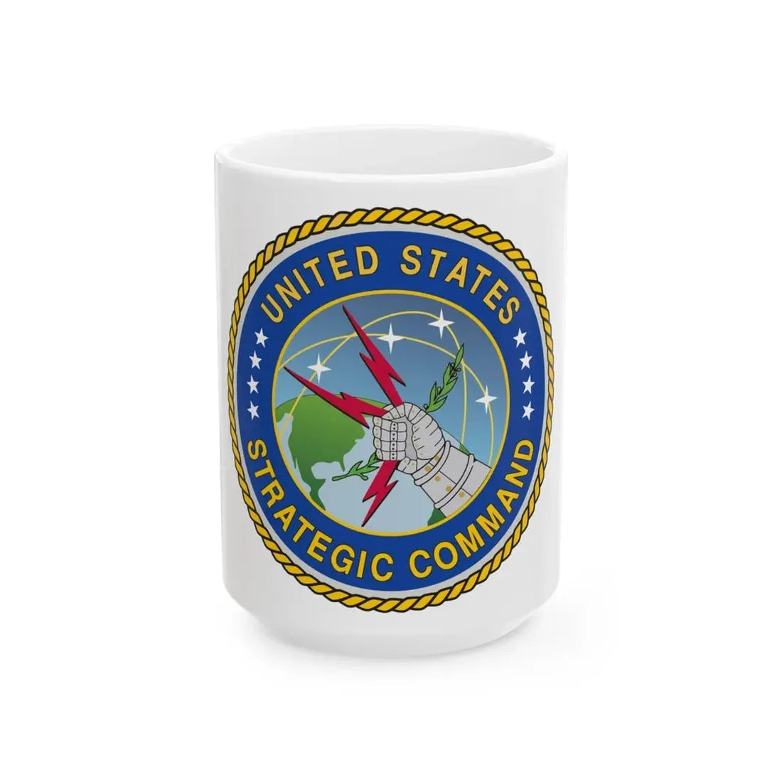 Seal of the United States Strategic Command - White Coffee Mug 15oz - Go Mug Yourself