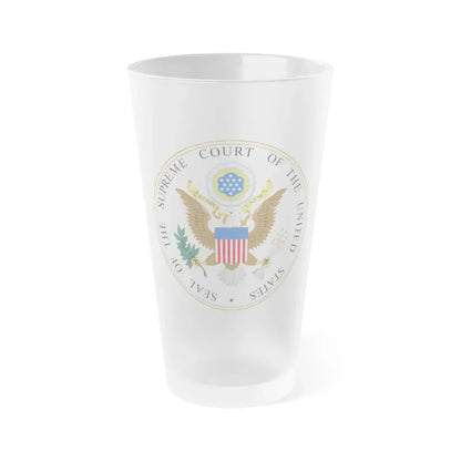 Seal of the United States Supreme Court - Frosted Pint Glass 16oz 16oz Frosted - Go Mug Yourself