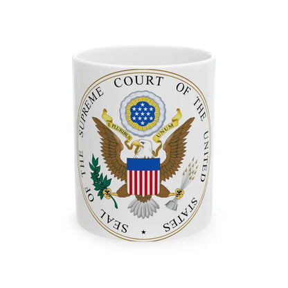 Seal of the United States Supreme Court - White Coffee Mug-11oz-Go Mug Yourself