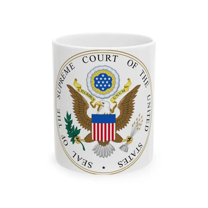 Seal of the United States Supreme Court - White Coffee Mug 11oz - Go Mug Yourself
