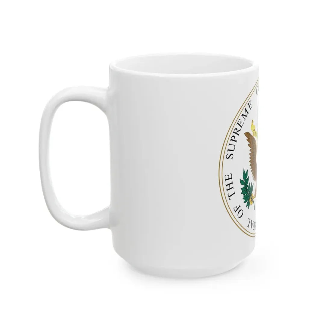 Seal of the United States Supreme Court - White Coffee Mug - Go Mug Yourself