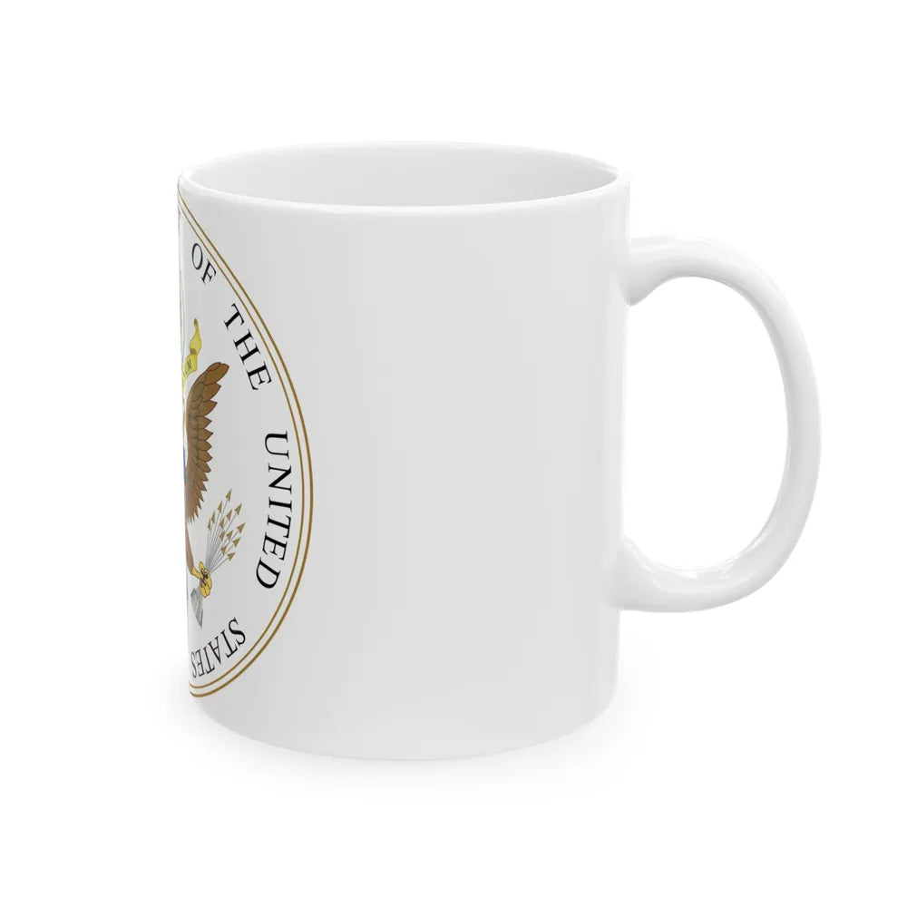 Seal of the United States Supreme Court - White Coffee Mug-Go Mug Yourself