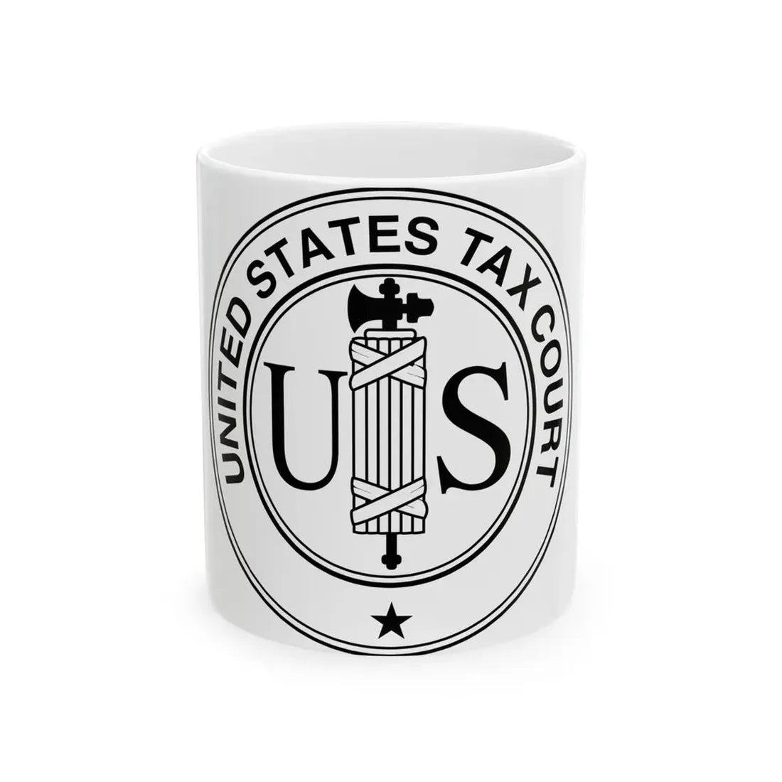 Seal of the United States Tax Court - White Coffee Mug 11oz - Go Mug Yourself