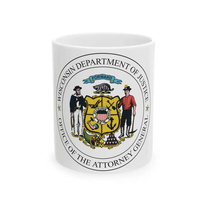 Seal of the Wisconsin Attorney General - White Coffee Mug 11oz - Go Mug Yourself
