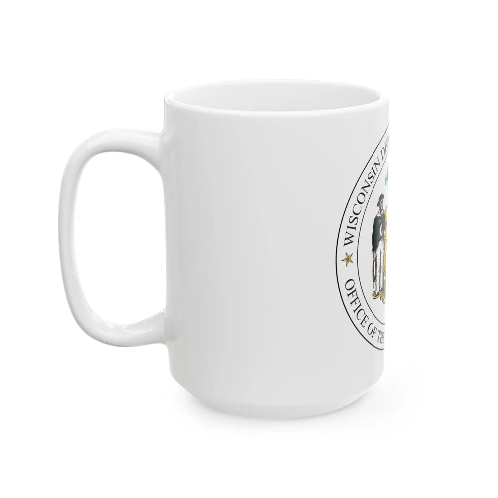 Seal of the Wisconsin Attorney General - White Coffee Mug-Go Mug Yourself