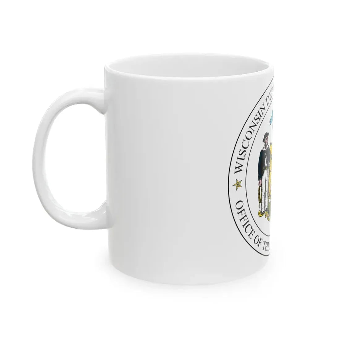 Seal of the Wisconsin Attorney General - White Coffee Mug - Go Mug Yourself