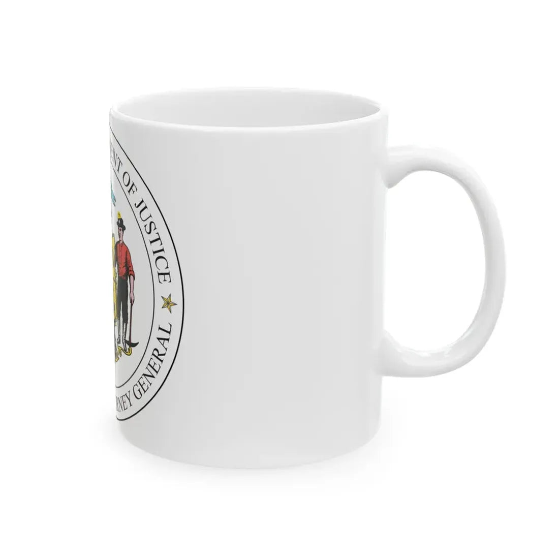 Seal of the Wisconsin Attorney General - White Coffee Mug - Go Mug Yourself