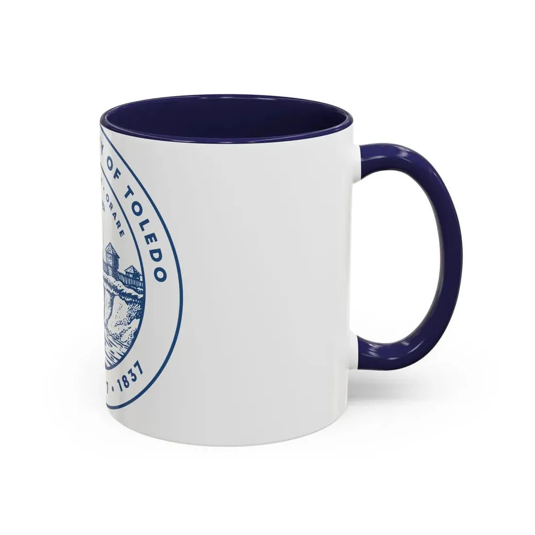 Seal of Toledo Ohio - Accent Coffee Mug - Go Mug Yourself