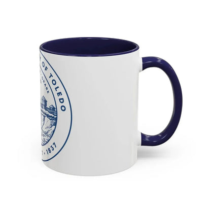 Seal of Toledo Ohio - Accent Coffee Mug - Go Mug Yourself