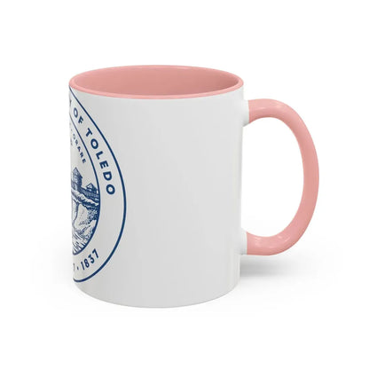 Seal of Toledo Ohio - Accent Coffee Mug - Go Mug Yourself
