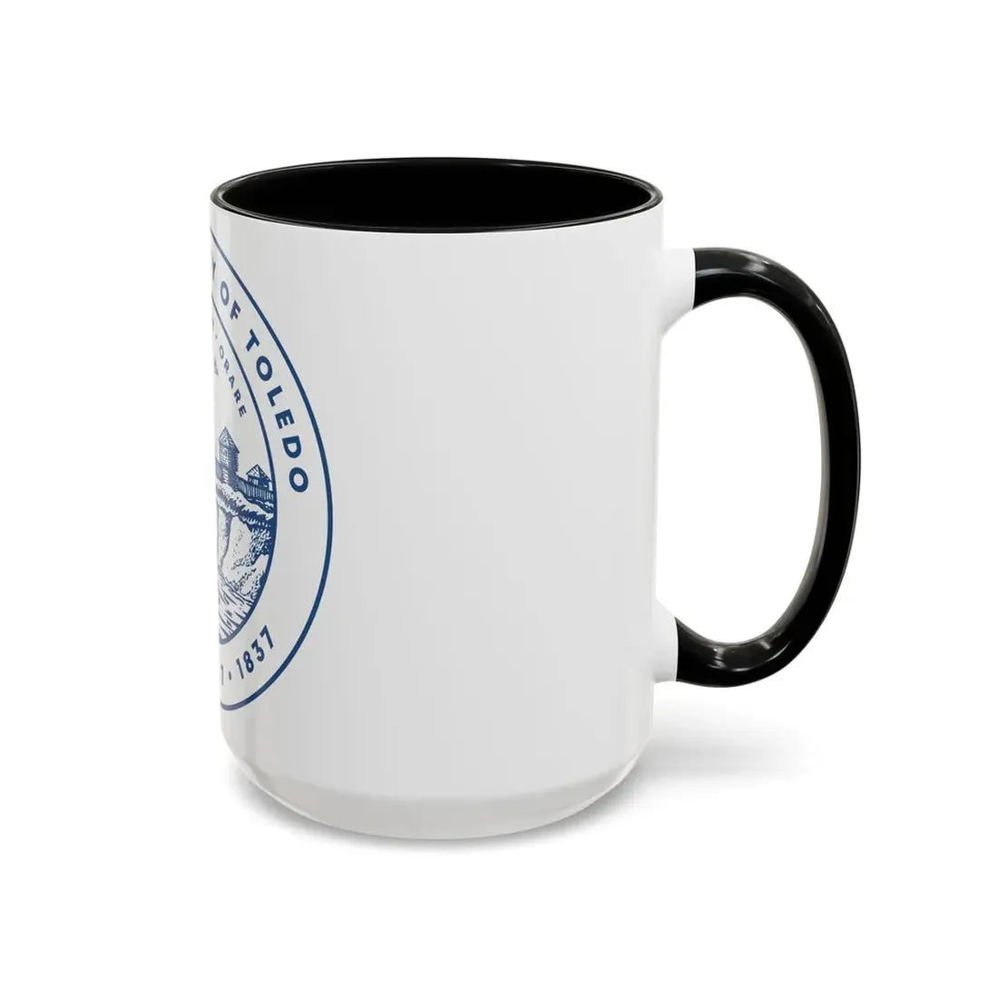 Seal of Toledo Ohio - Accent Coffee Mug - Go Mug Yourself