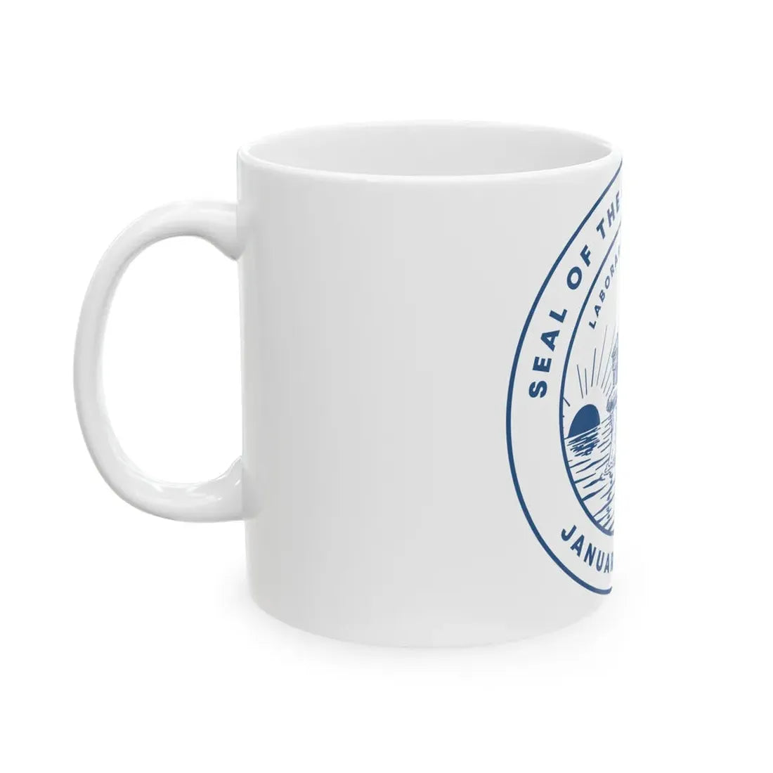 Seal of Toledo Ohio - White Coffee Mug - Go Mug Yourself