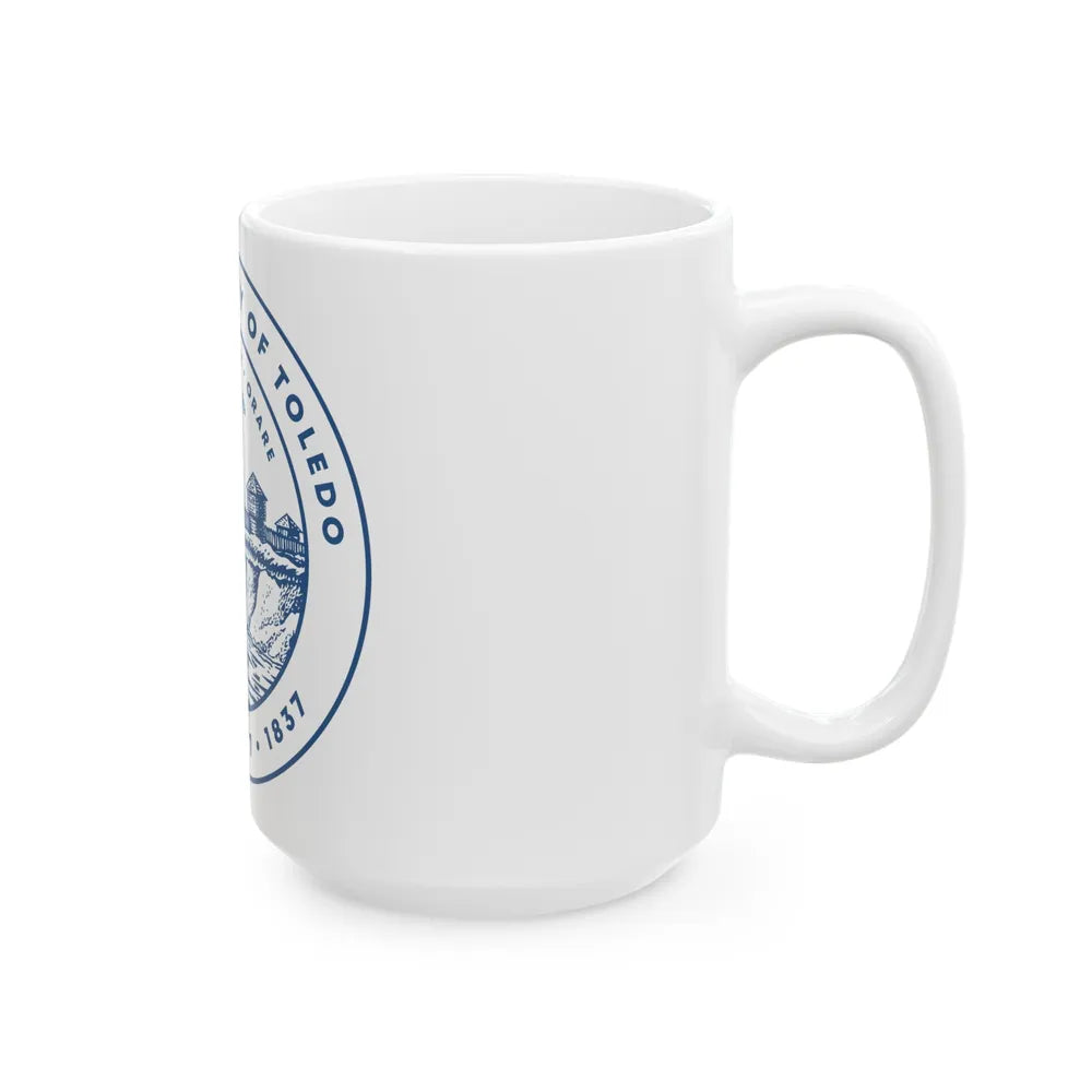 Seal of Toledo Ohio - White Coffee Mug-Go Mug Yourself